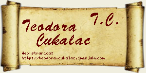 Teodora Ćukalac vizit kartica